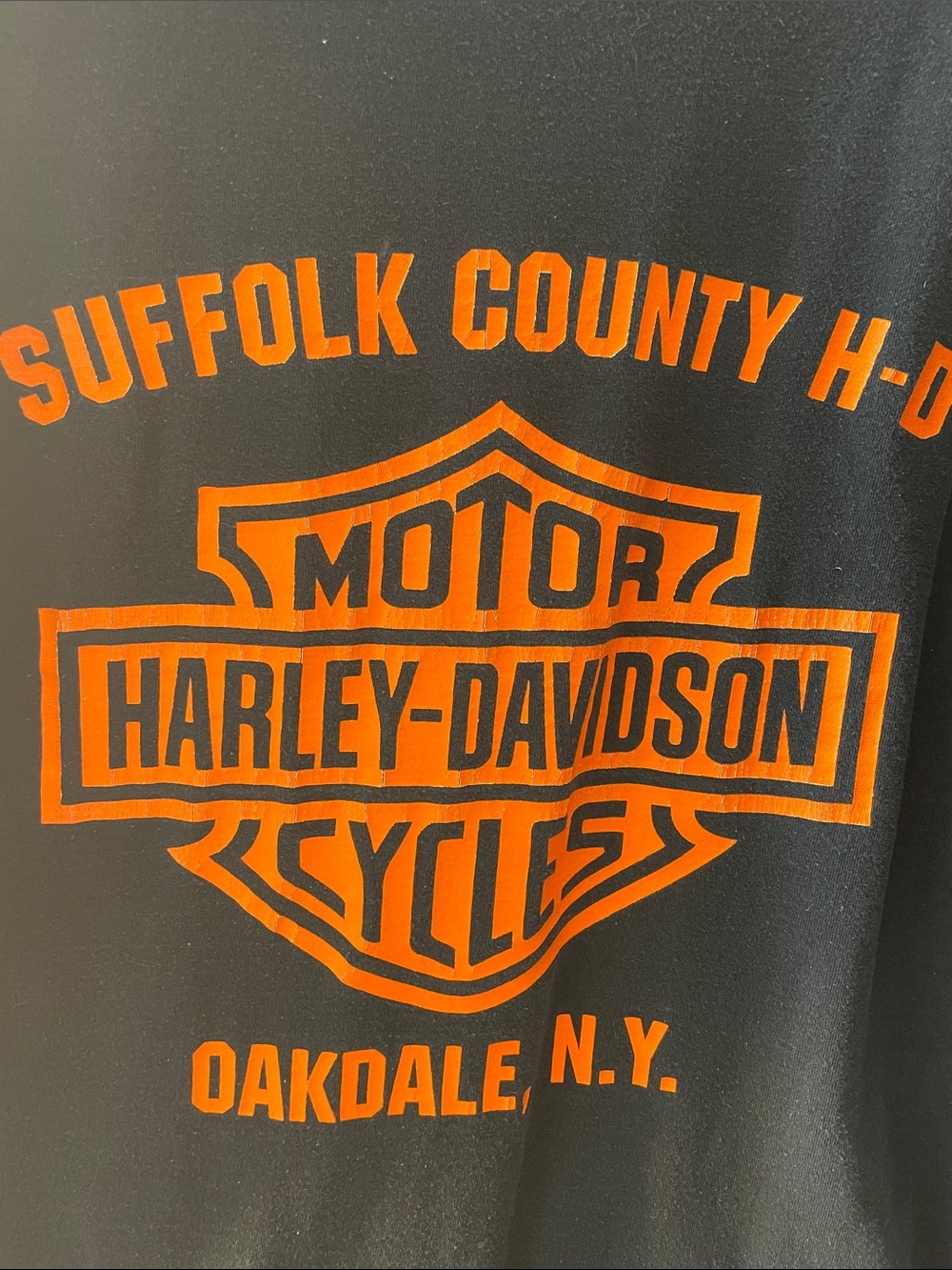 Harley-Davidson black Tee with Orange Chest Logo
